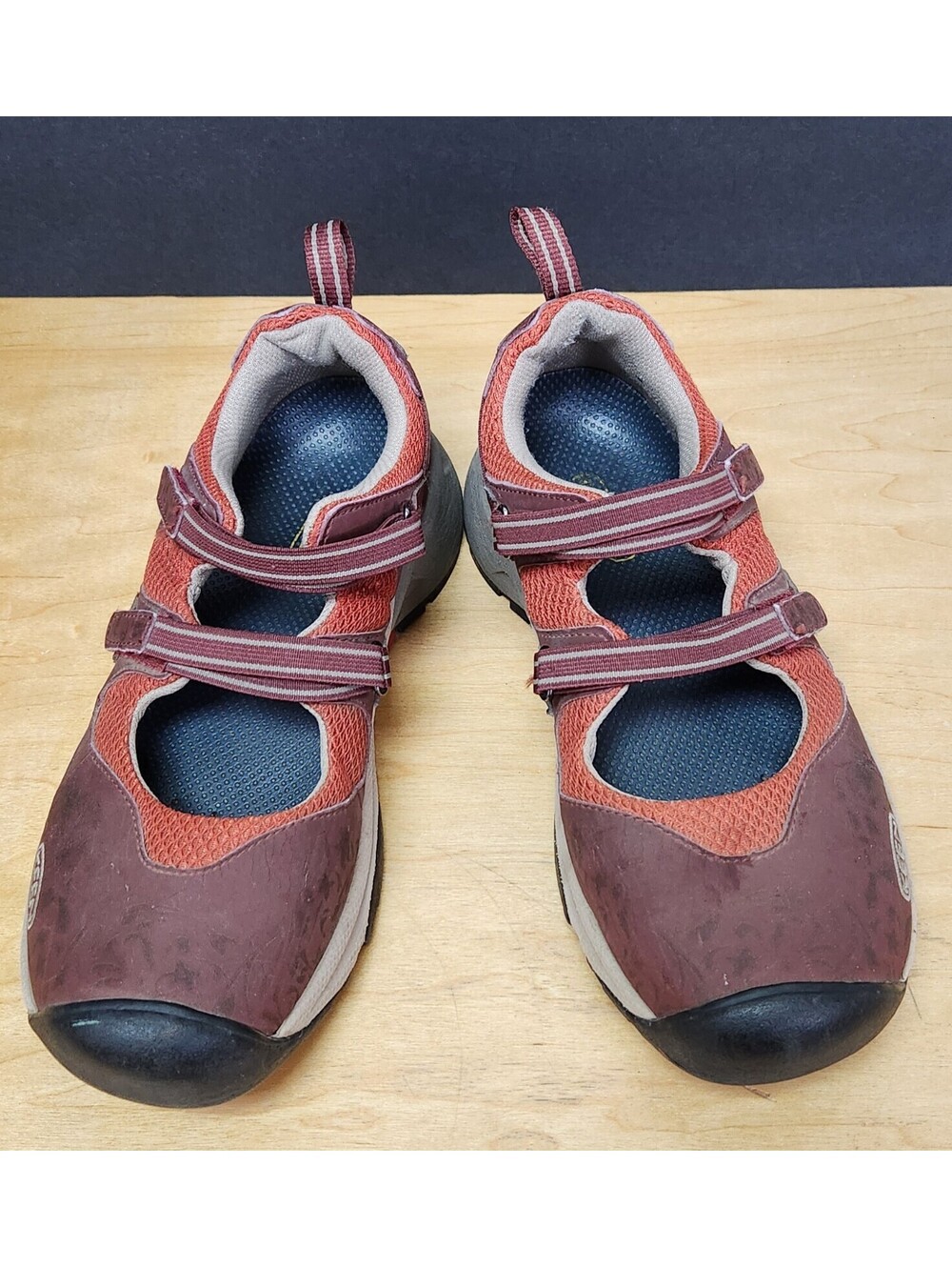KEEN Malibu Mary Jane Hiking Shoes Womens 7.5 Black Waterproof Adjustable Straps